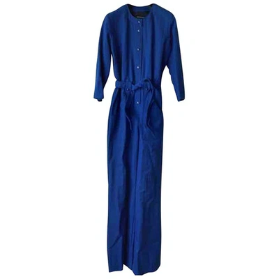 Pre-owned Vanessa Seward Blue Cotton Jumpsuit
