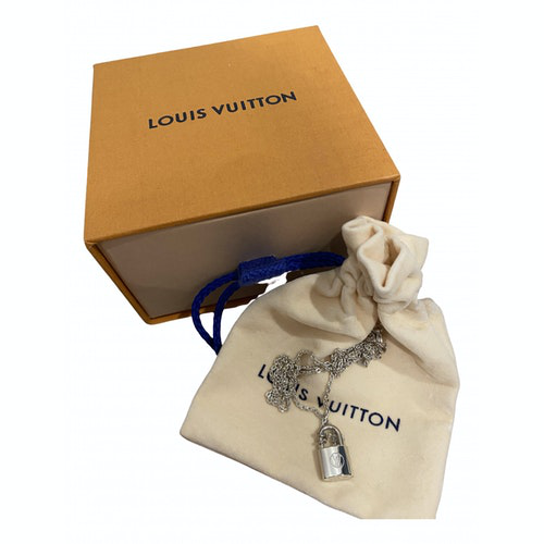 Pre-Owned Louis Vuitton For Unicef Silver Metal Necklace | ModeSens