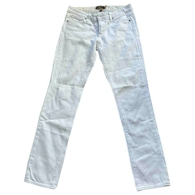 Pre-owned Paige Jeans White Denim - Jeans Jeans