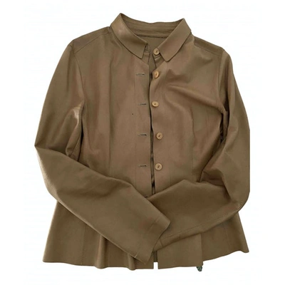 Pre-owned Fratelli Rossetti Beige Leather  Top