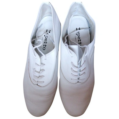 Pre-owned Repetto White Leather Lace Ups