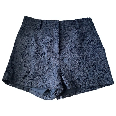 Pre-owned Mcq By Alexander Mcqueen Black Cotton Shorts