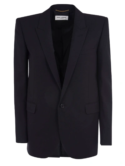 Saint Laurent Oversized Blazer In Black