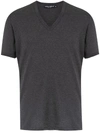 Dolce & Gabbana V-neck T-shirt In Grey