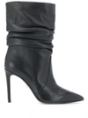 ALEVÌ RUCHED ANKLE BOOTS