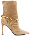 ALEVÌ CHAIN-EMBELLISHED BOOTS