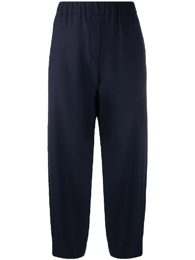 Antonelli Elasticated Waist Trousers In Blue