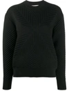 ALEXANDER MCQUEEN PATTERNED RIB-KNIT JUMPER