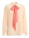 GIVENCHY BOW BLOUSE IN PINK