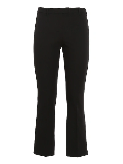 Max Mara S Maxmara Pacca - Cotton And Viscose Trousers In Black