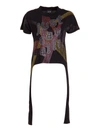 JUST CAVALLI RHINESTONE LOGO T-SHIRT