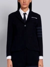 Thom Browne Blue 4-bar Stripe Single-breasted Blazer In Blue