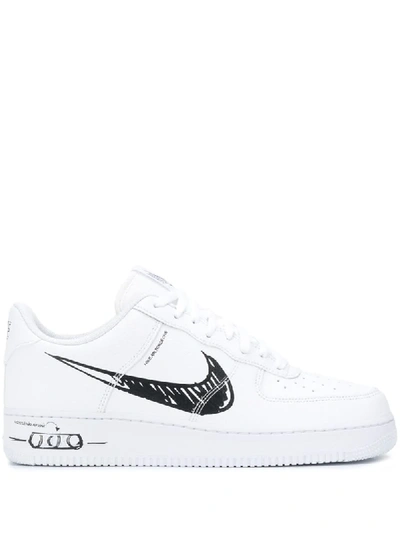 Nike Air Force 1 Lv8 Scribble Sneakers In White | ModeSens
