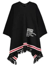 DSQUARED2 KIDS PONCHO FOR GIRLS