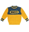 GUCCI LOGO WOOL SWEATER,P00498769