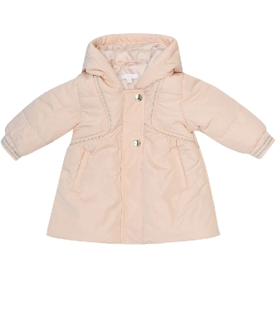 Chloé Babies' Puffball Rain Coat In Pink