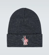 MONCLER KNITTED WOOL BEANIE,P00479824
