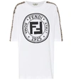 FENDI OVERSIZED COTTON JERSEY T-SHIRT,P00491763