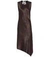 ANN DEMEULEMEESTER SATIN MIDI DRESS,P00503139