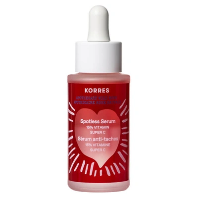 Korres Wild Rose Spotless Serum With 15% Vitamin Super C 1.01 oz/ 30 ml In Pink