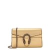 Gucci Dionysus Super Mini Gold Leather Cross-body Bag In Gold