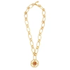 LIYA ELLIPSE GOLD-PLATED CHAIN NECKLACE,3886812