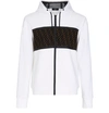 FENDI FF MESH ZIPPED HOODIE,FENF9MDQWHT