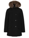 Woolrich Arctic Detachable Fur Parka In Black