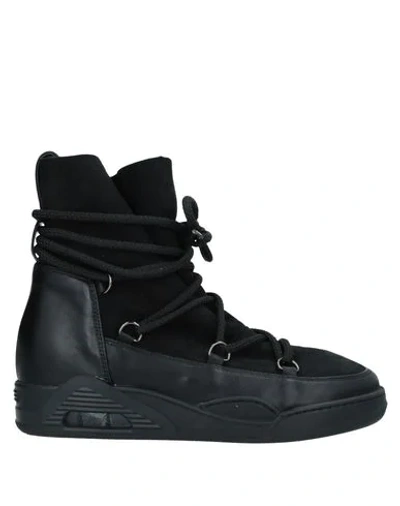 Serafini Black Suede Moon Boots