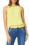 RAMY BROOK LAUREN SMOCK WAIST SLEEVELESS TOP,AS26320