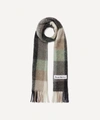 Acne Studios Womens Green Grey Black Vally Checked Wool-blend Scarf In Green