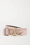 DOLCE & GABBANA REVERSIBLE TEXTURED-LEATHER BELT