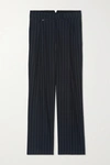 THE FRANKIE SHOP PERNILLE STRIPED WOVEN STRAIGHT-LEG PANTS