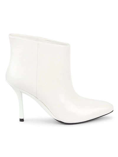 Calvin Klein Women's Mim Booties Women's Shoes In White Leather