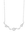 ADRIANA ORSINI FAUX PEARL AND CUBIC ZIRCONIA FRONTAL NECKLACE,0400096667931