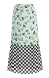 ERDEM WOMEN'S VAUGHAN DUAL-PRINT CREPE SKIRT,818405