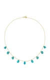 CHARMS COMPANY FALLEN SKY TURQUOISE 14K YELLOW GOLD NECKLACE,834427