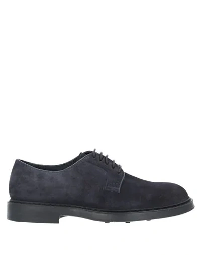 Doucal's Laced Shoes In Dark Blue