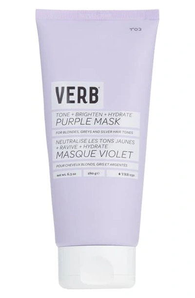 Verb Brighten And Toning Purple Mask For Blonde Hair In White