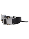 ALYX BLACK CANVAS DOUBLE BUCKLE BELT,11466425