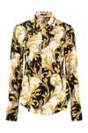 VERSACE PRINTED CRÊPE DE CHINE SHIRT,11466275