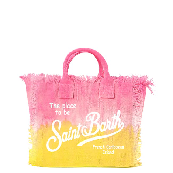 Mc2 Saint Barth Small Beach Bag Tie Dye Yellow And Pink | ModeSens