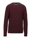 John Varvatos Sweater In Maroon