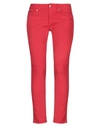 Dondup Denim Pants In Red