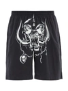 VETEMENTS X The World Motorhead Big Skull Shorts,UAH21TR616