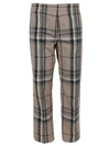 BURBERRY CHECK PRINT ISABELLE TROUSERS,8031155