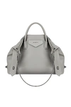 Givenchy Women's Medium Antigona Soft Leather Tote In Pearl Grey