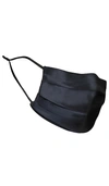 Slip Reusable Face Covering In Black