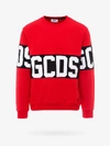 Gcds Long Sleeve Block Color Logo Sweater In Red