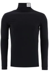 RAF SIMONS TURTLENECK T-SHIRT WITH PATCHES